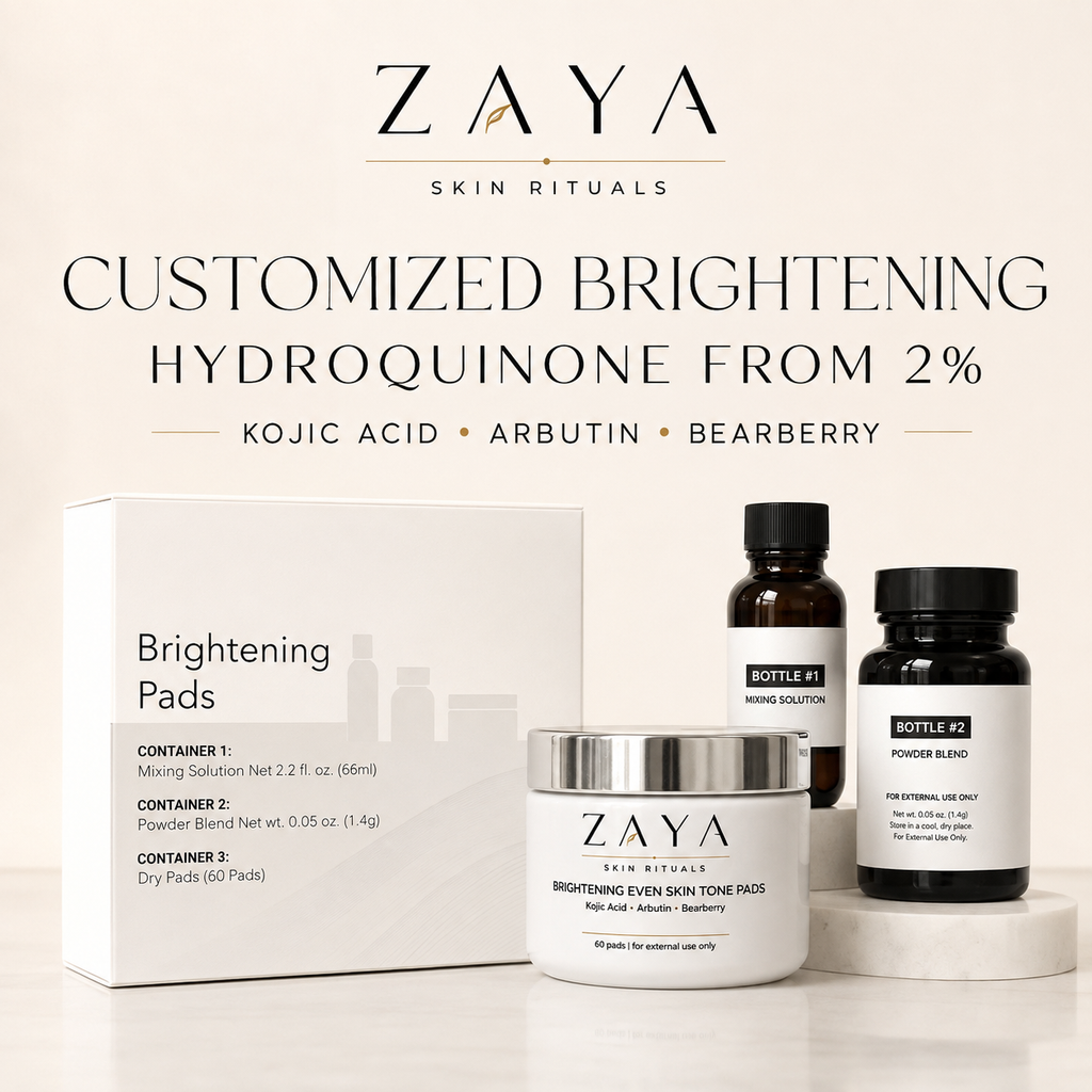 ZAYA Customized Hydroquinone Brightening Pad System