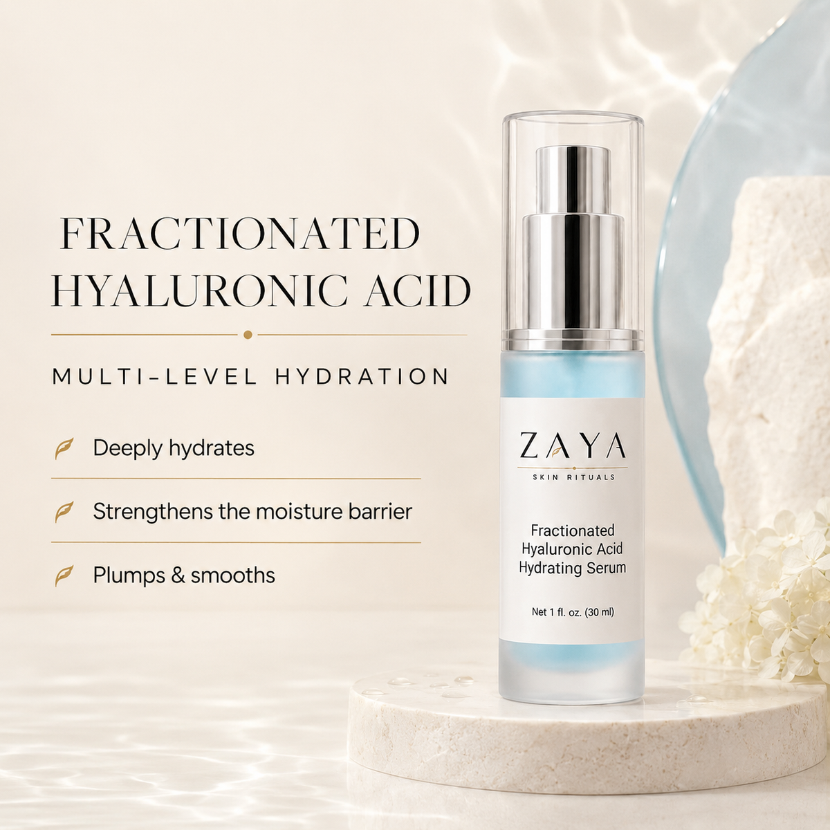ZAYA Skin Rituals Fractionated Hyaluronic Acid Hydrating Serum Net 1 fl. oz. (30 ml)