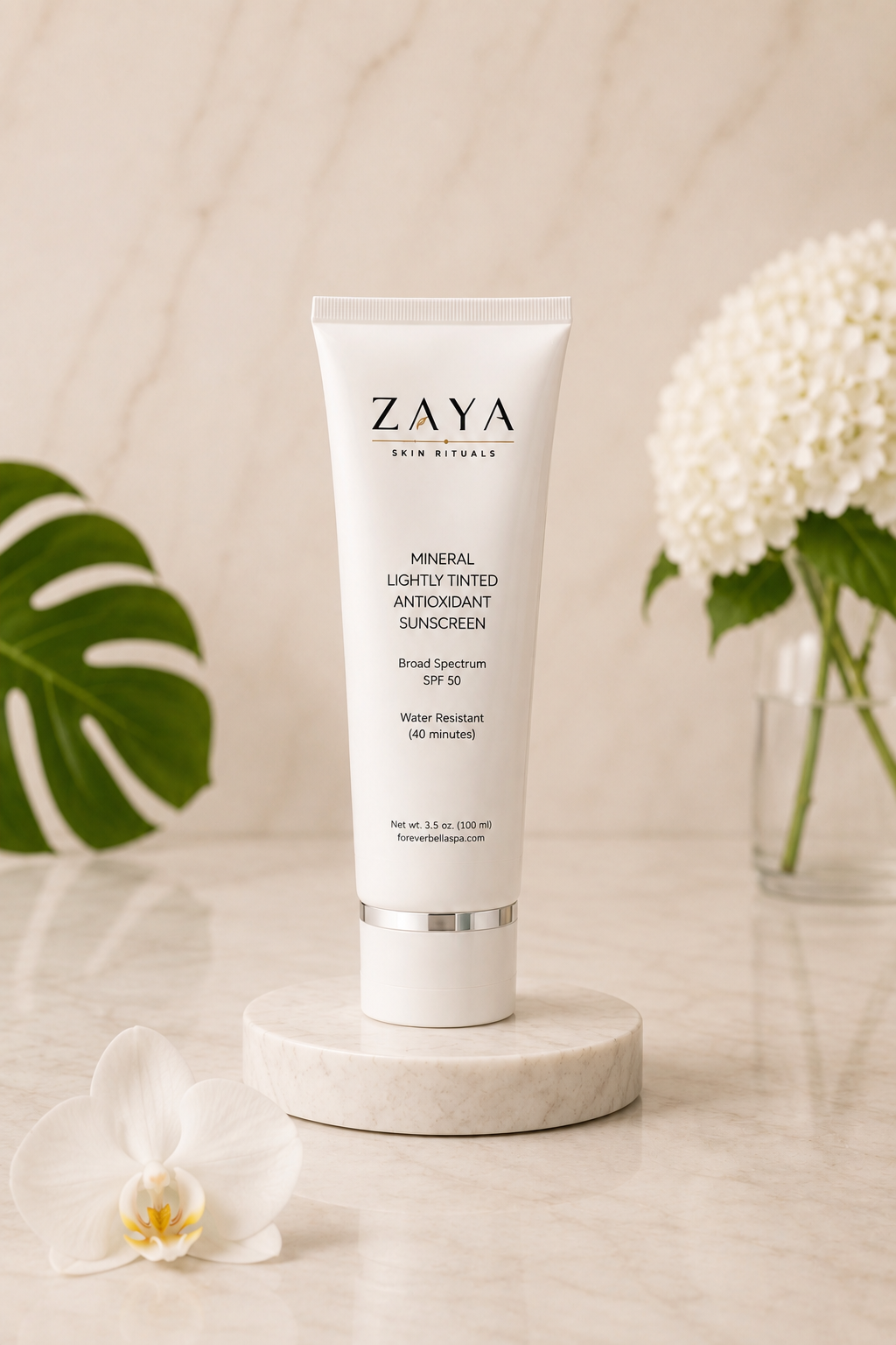 ZAYA Skin Rituals Mineral Lightly Tinted Antioxidant Sunscreen SPF 50