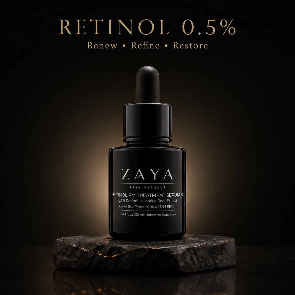 ZAYA Skin Rituals Retinol PM Treatment Serum 5X – 0.5% Retinol