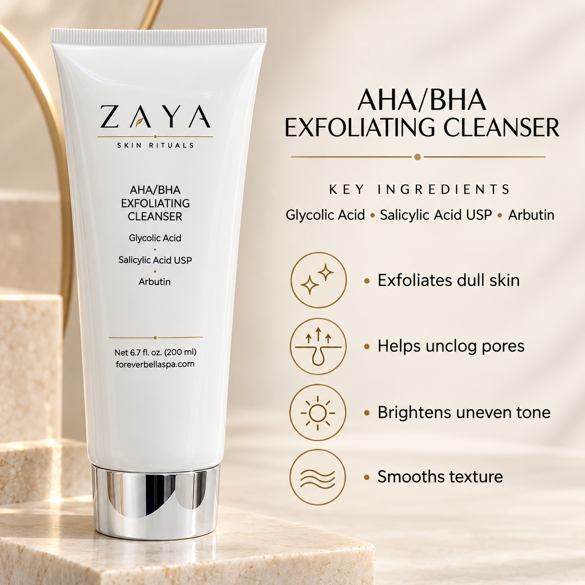 ZAYA AHA/BHA Exfoliating Cleanser