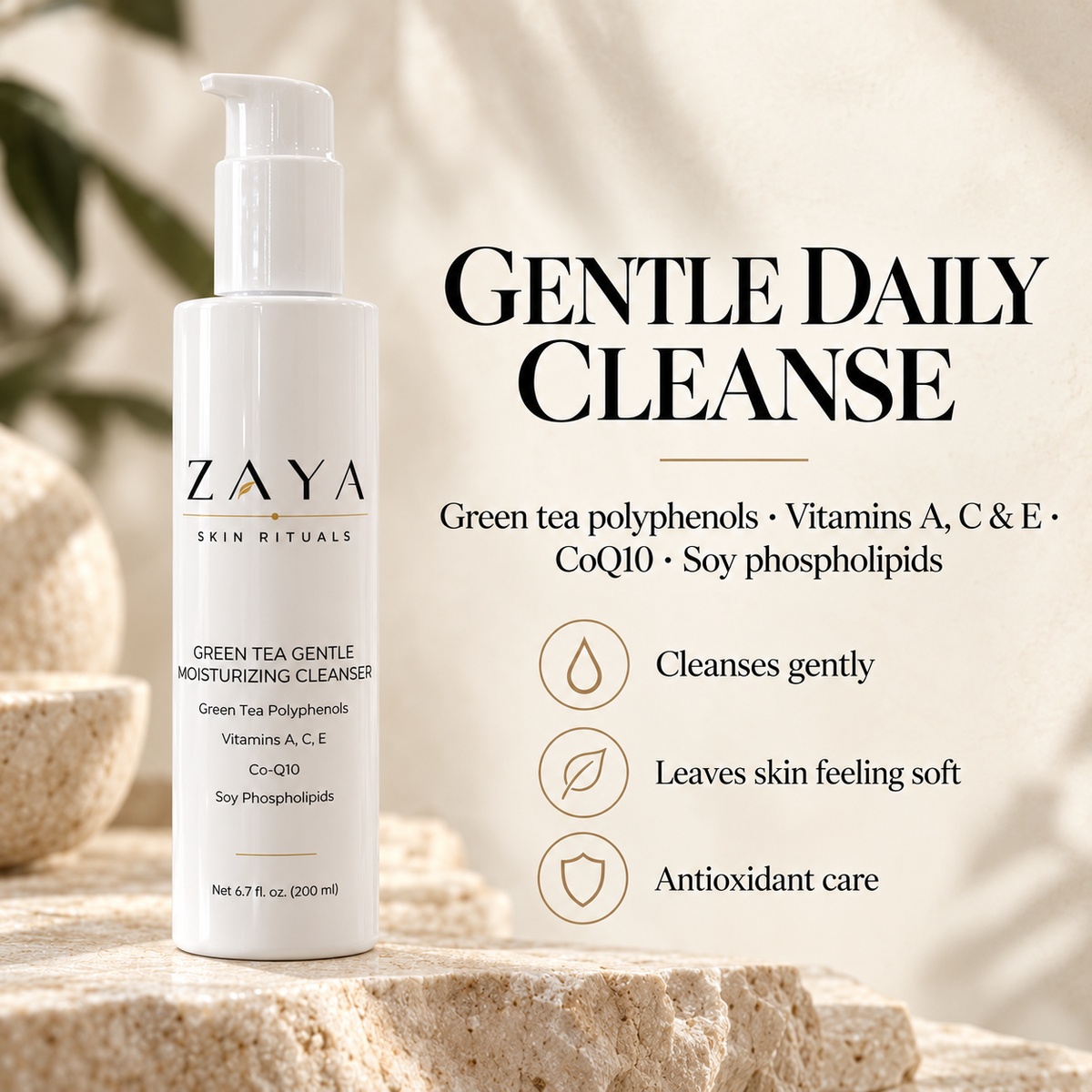ZAYA Green Tea Gentle Moisturizing Cleanser